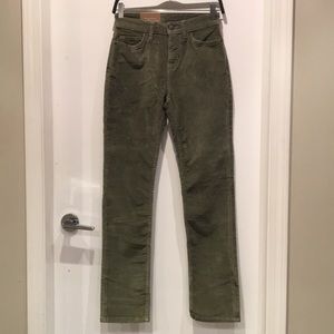 Moss Green Patagonia Fitted Corduroy Pants